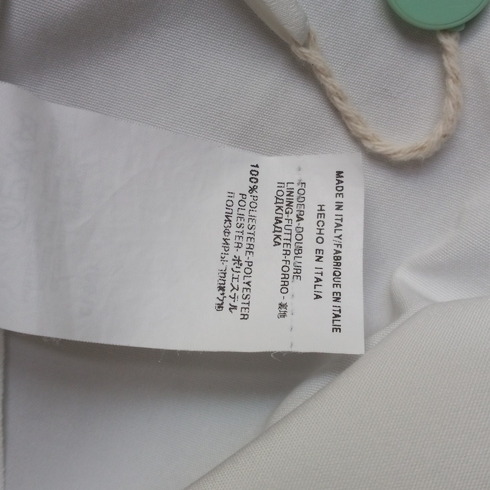 Valentino Flare Skirt Women's Ivory Cotton Size 6 Made in Italy - Picture 7 of 14